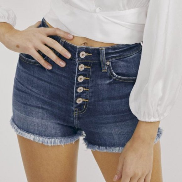 KanCan Pants - New KanCan High Rise Shorts Button